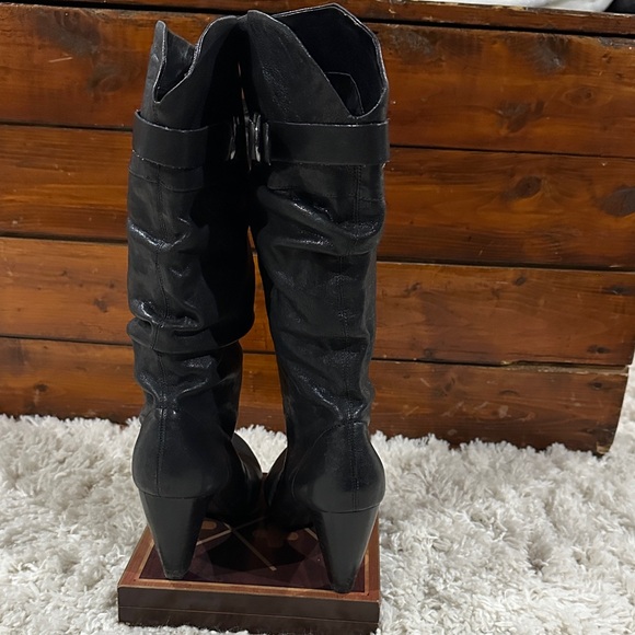 Mark Fisher Women's Black Leather Boots - Picture 3 of 7